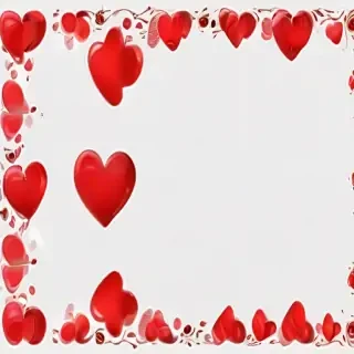heart border png aesthetic