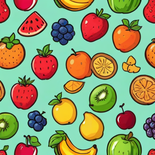 cartoon fruit