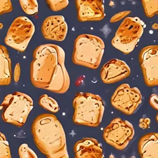 bread in cartoon