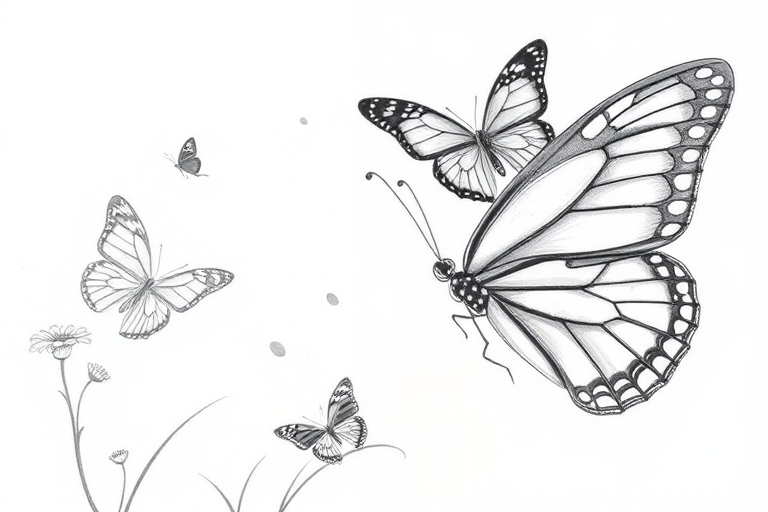 butterfly images drawing