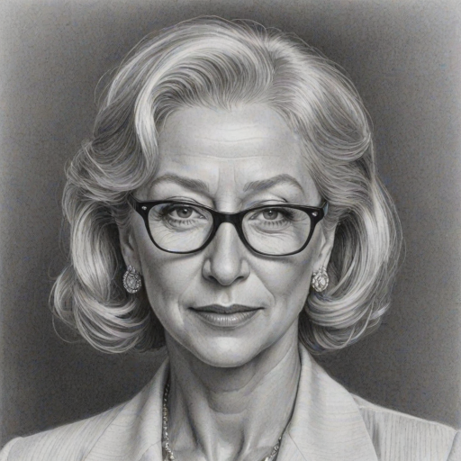 Radiant Helen Mirren, pencil sketch, portrait of Captivating woman 1939s in glasses, hair style beatnik, outline, clear lines, fine lines, 8k