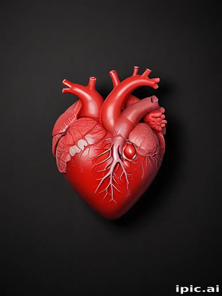 heart with black background