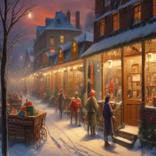 vintage christmas illustration