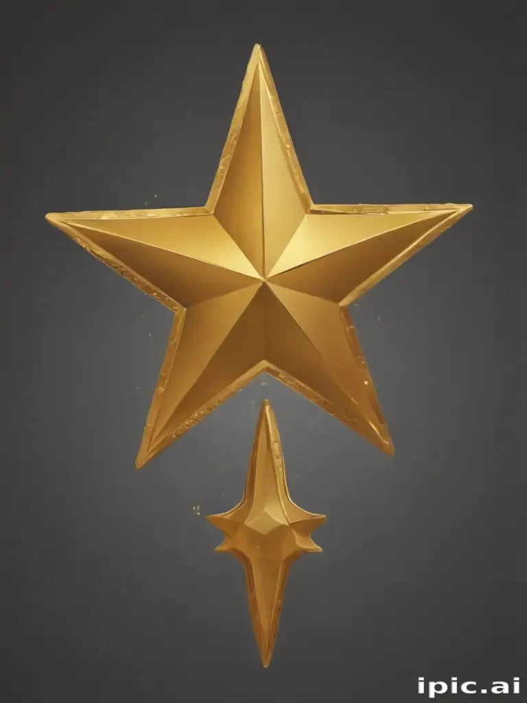 gold star sticker png