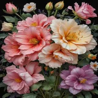pictures of flowers drawing