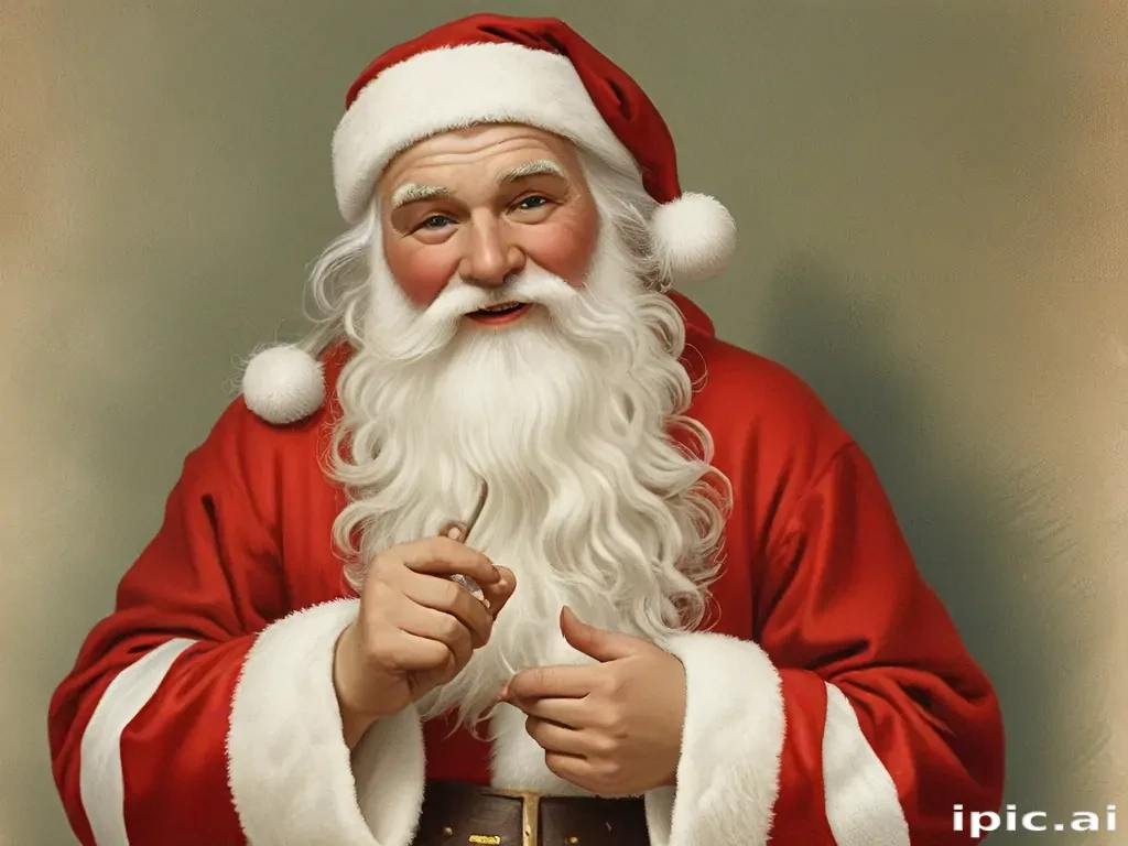vintage santa images free
