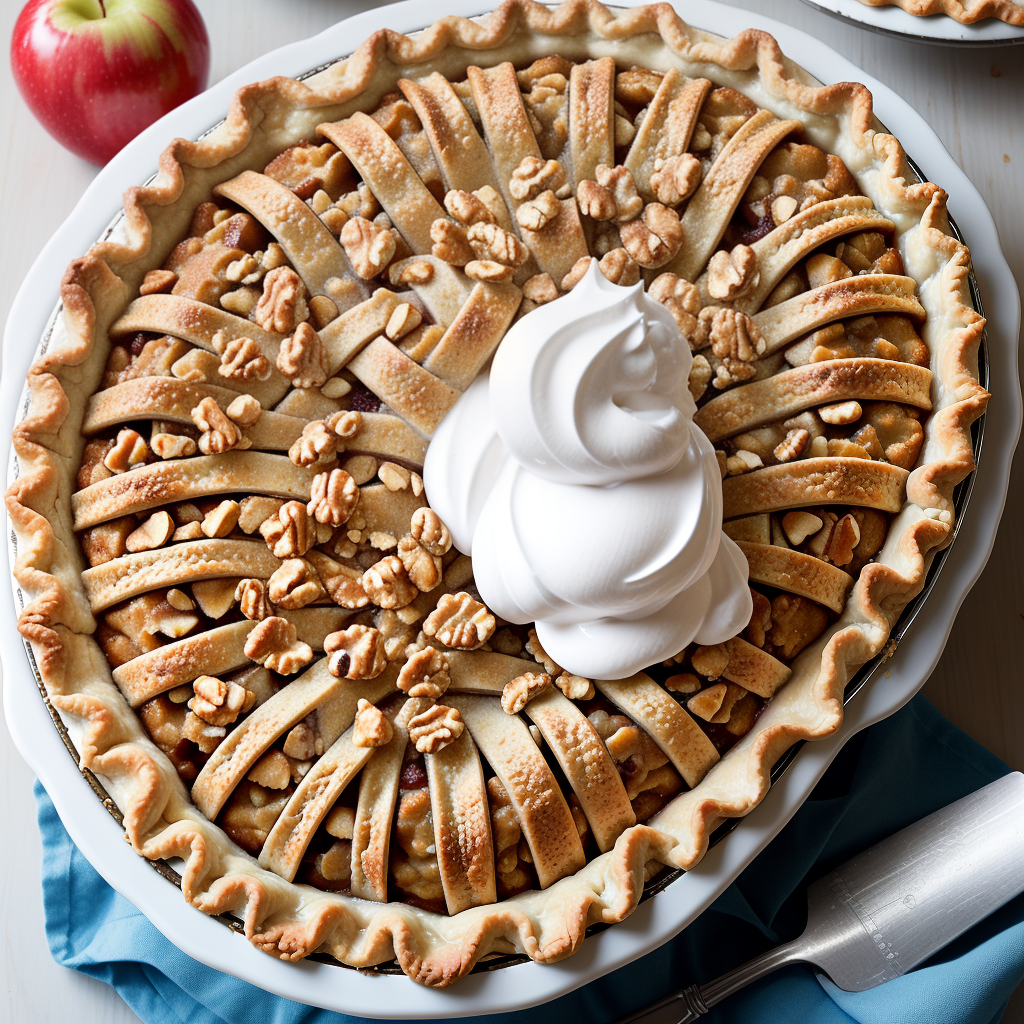 sour cream apple walnut pie