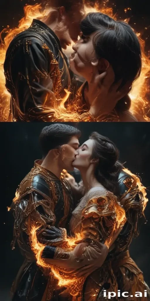 aesthetic kiss