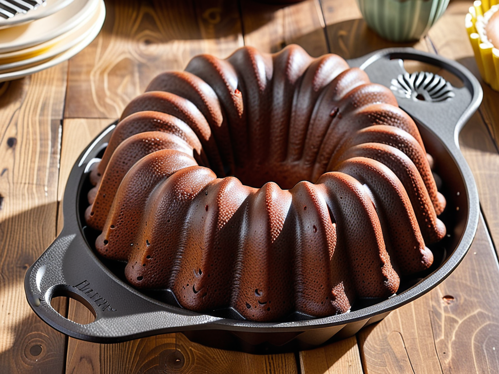 cast iron bundt cake pan