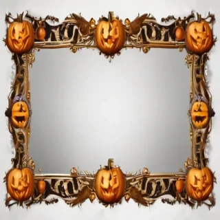 halloween border transparent