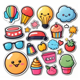stickers clip art