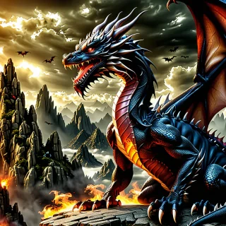dragon photo wallpaper