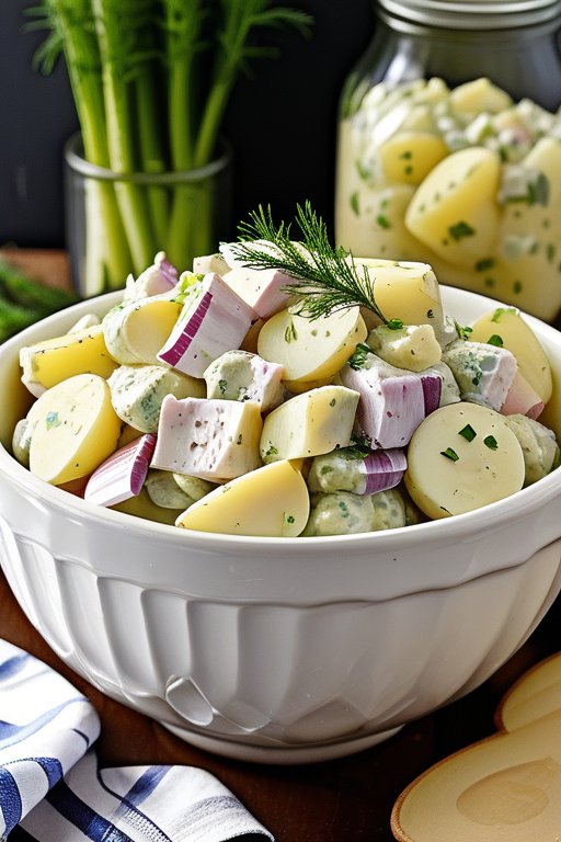 potato salad recipe with dill pickle