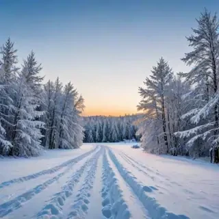 winter zoom background