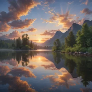 background lake