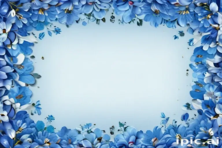 background blue flower wallpaper