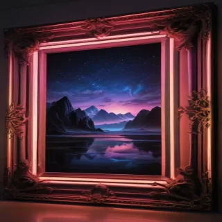 neon frame