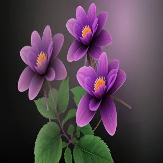 purple flowers png
