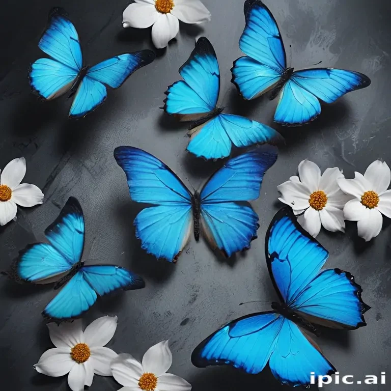 blue butterfly aesthetic