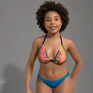 black woman in bikini png