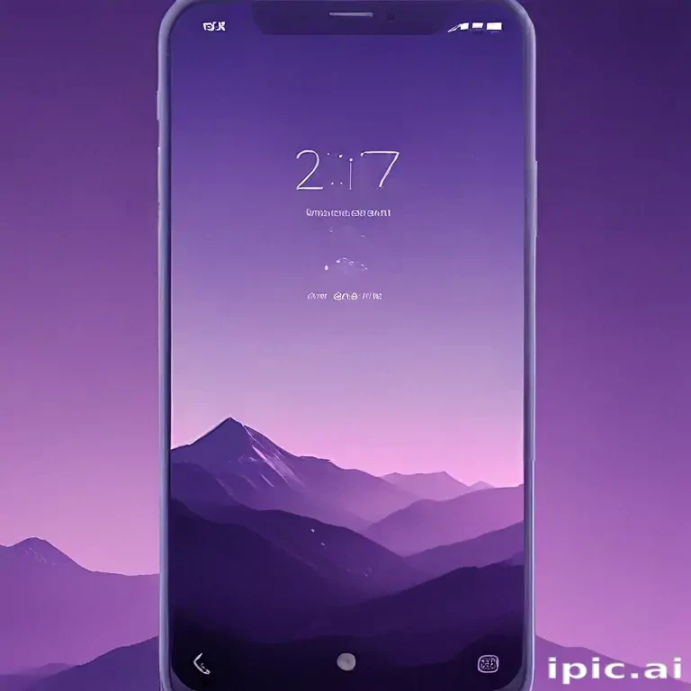 purple lockscreen
