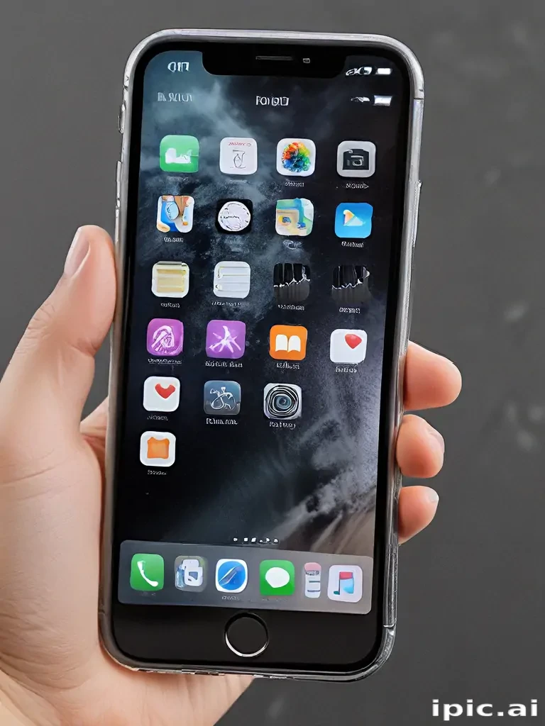 iphone with transparent background
