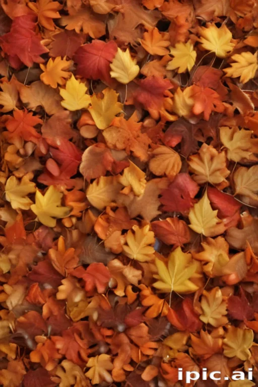 fall leaves aesthetic