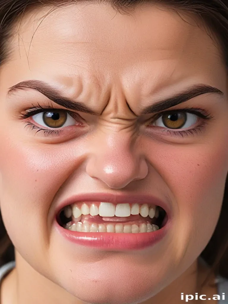 angry face