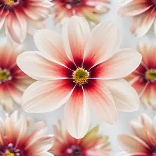 flower with white background
