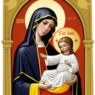 virgin mary clip art