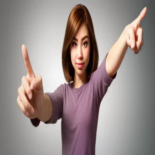 finger pointing png