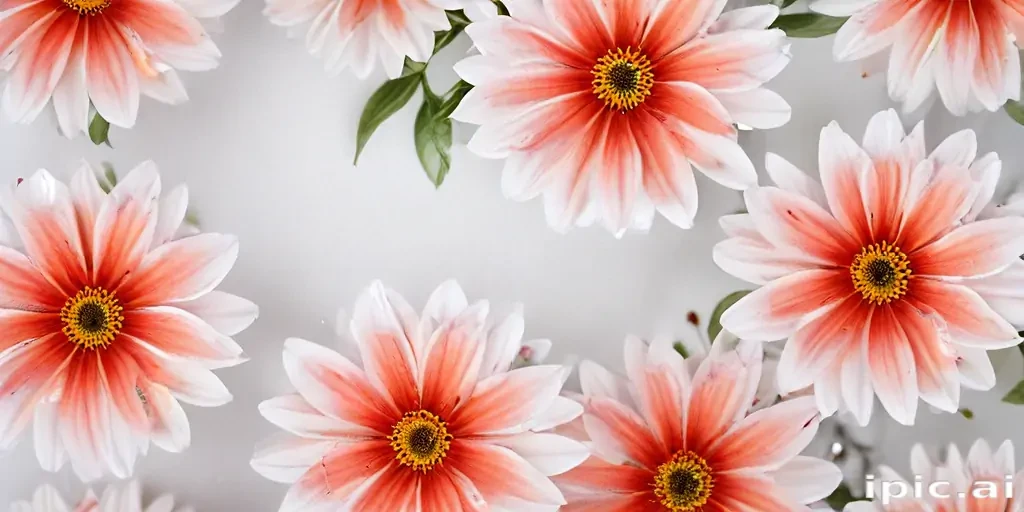 flower with white background