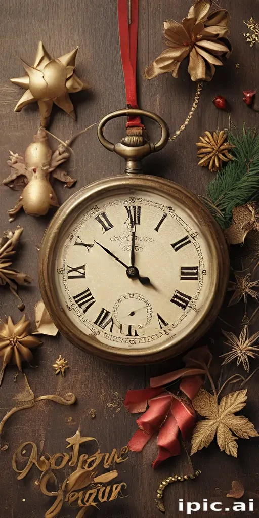 happy new year vintage