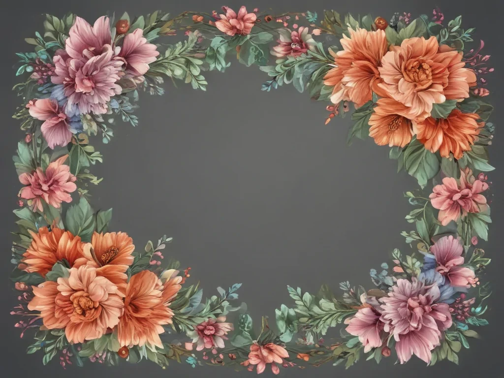 clipart floral border