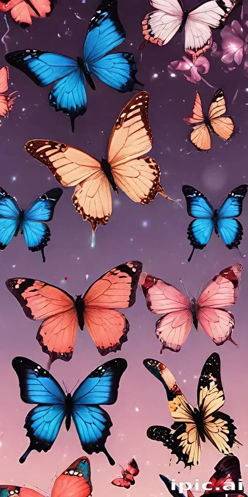 butterfly backgrounds aesthetic