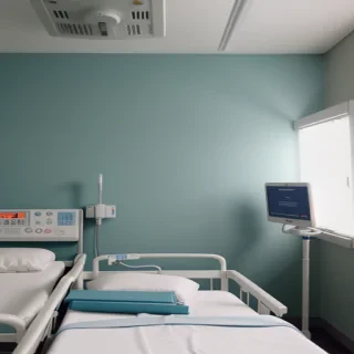 hospital bed background