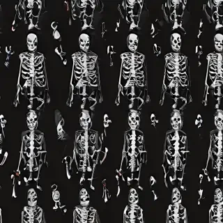 skeleton background