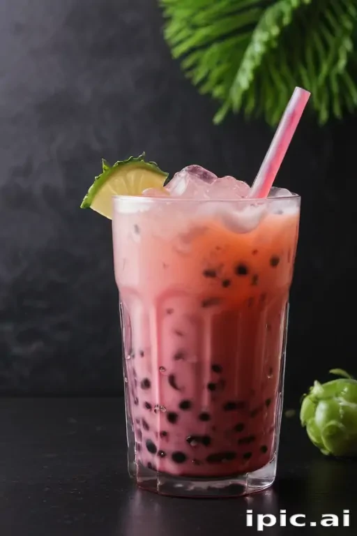 boba tea background