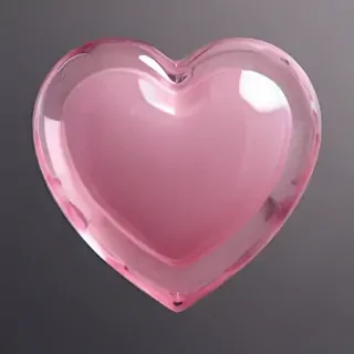 aesthetic transparent heart
