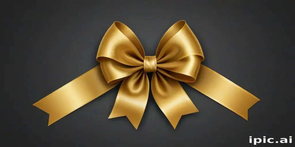 gold ribbon png