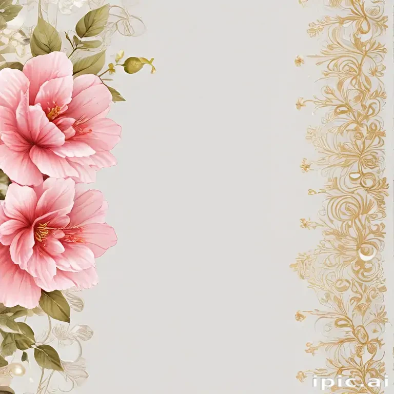 flower transparent border