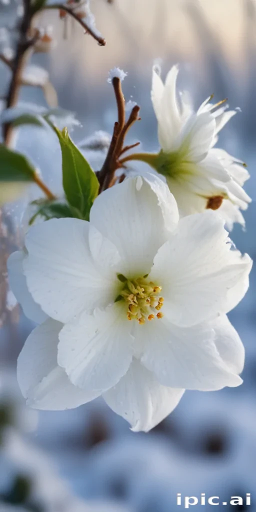 winter flower wallpaper background