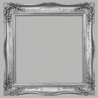 silver frame png