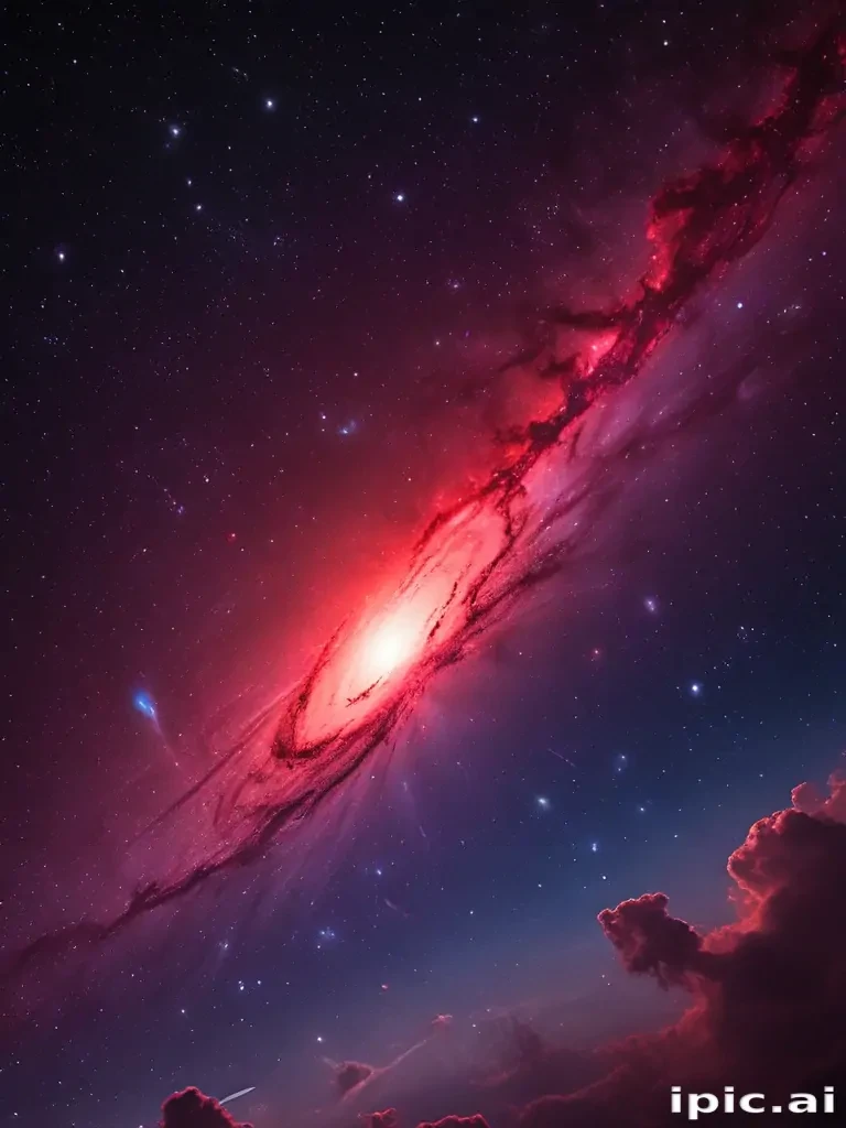 galaxy red wallpaper