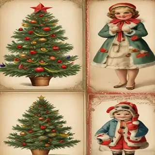 printable vintage christmas images