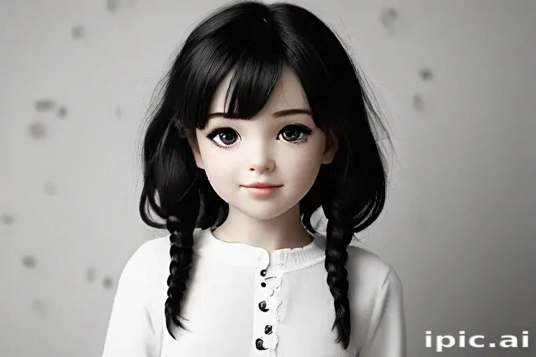 black and white cute