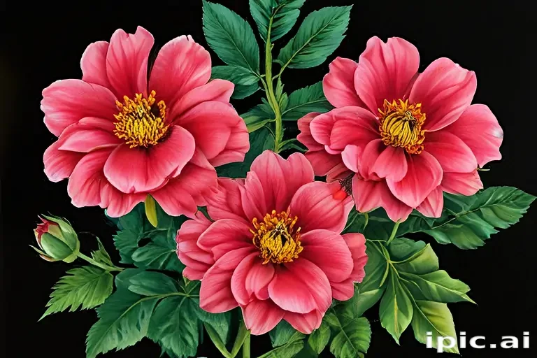 flower color drawings