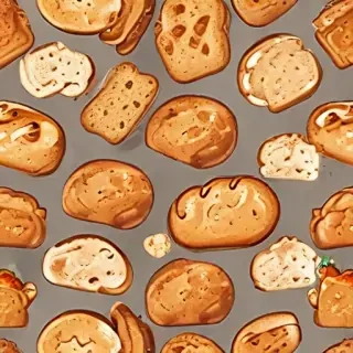 bread in cartoon