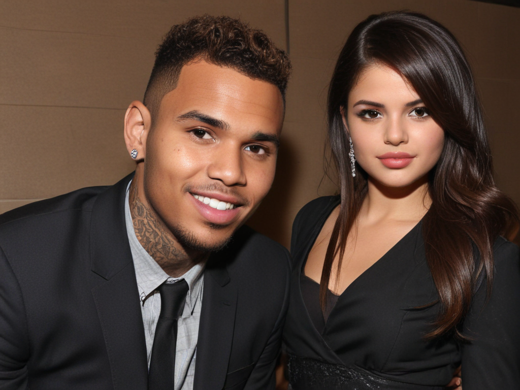 chris brown selena gomez