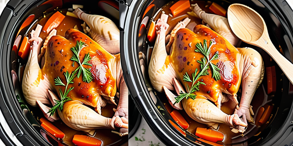 frozen chicken slow cooker how long
